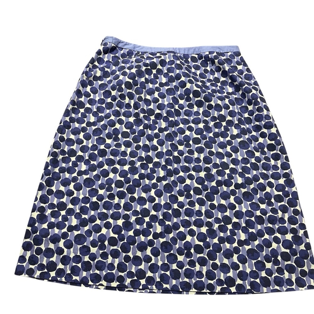 Boden Midi Skirt Polka Dot Size 6 Maximalist Art Whimsical Y2k 90s 100% Cotton